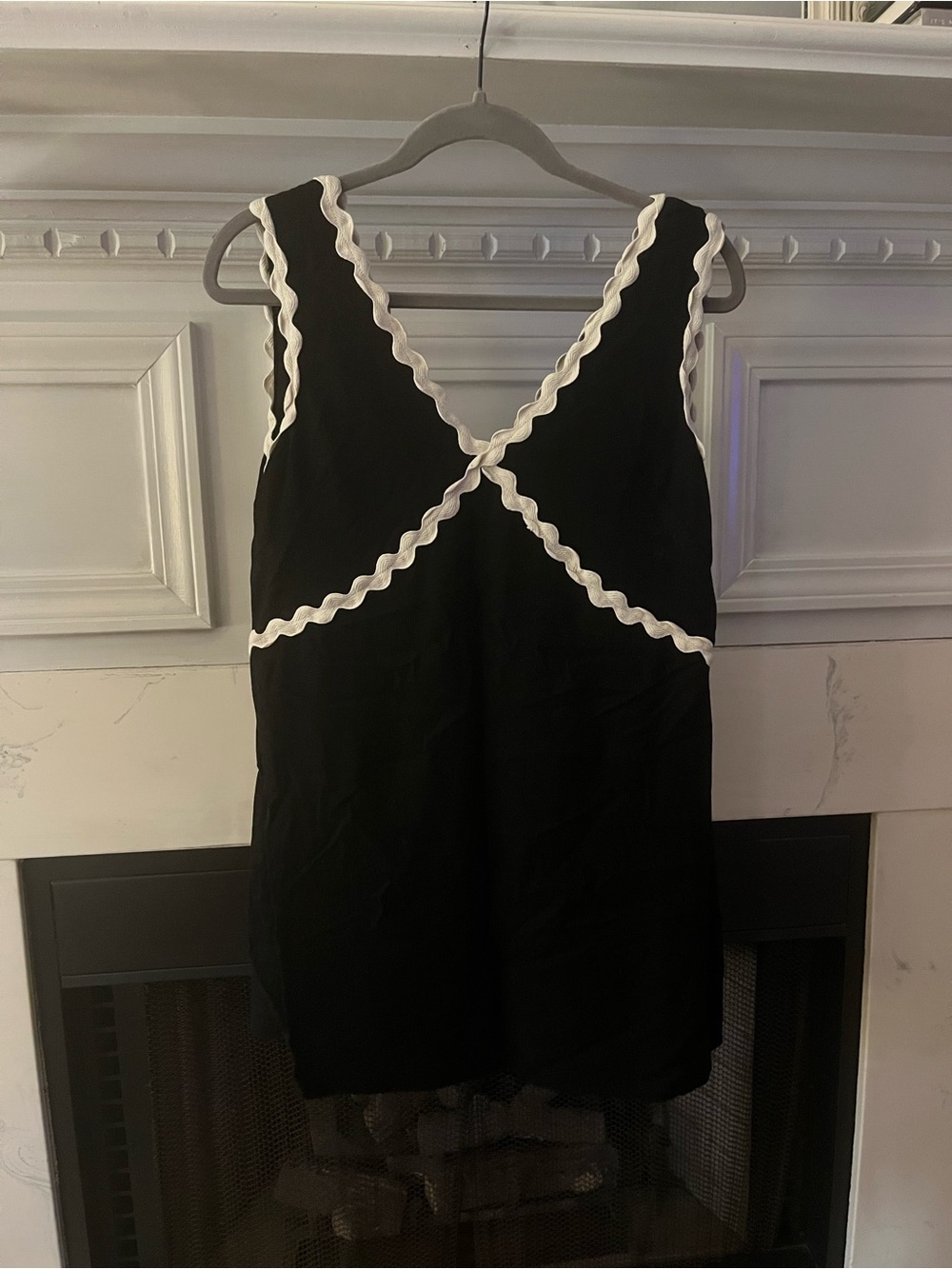 Petal and Pup Black Mini Dress